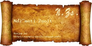 Németi Zsolt névjegykártya